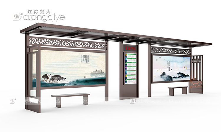候車亭生產(chǎn)商供應優(yōu)質(zhì)公交候車亭配圖二